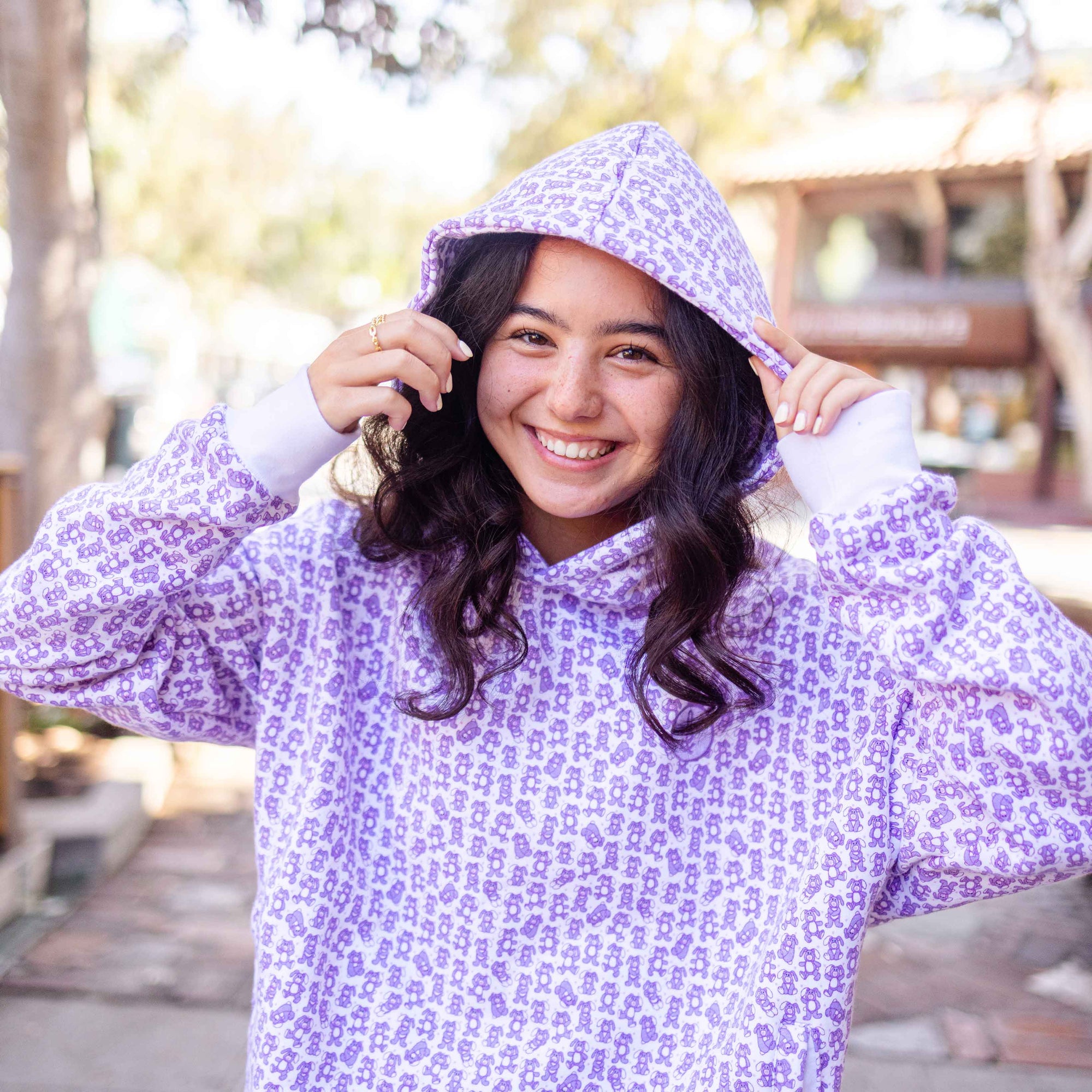 Bun Bun Hoodie White