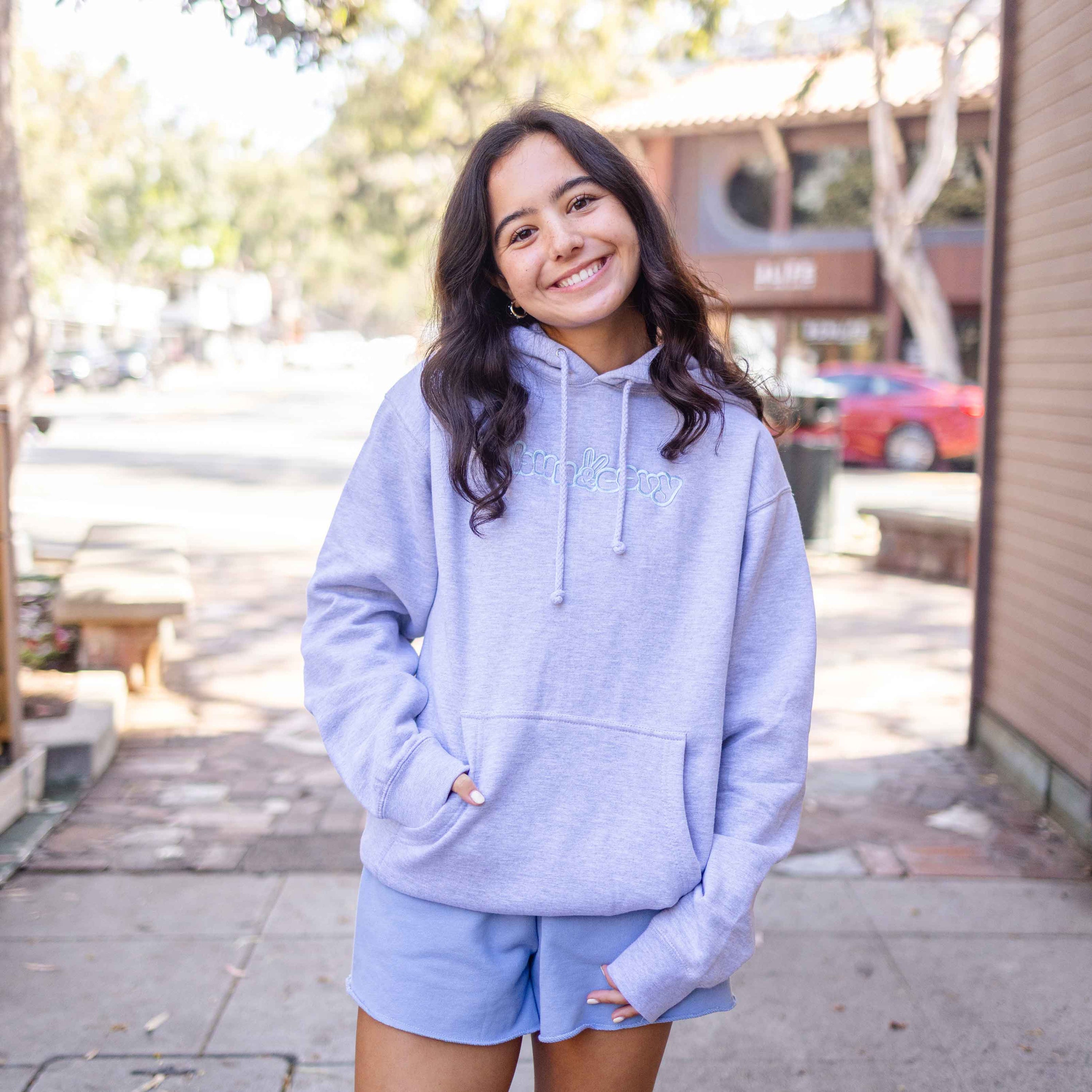 Pastel Hoodie in Heather Grey