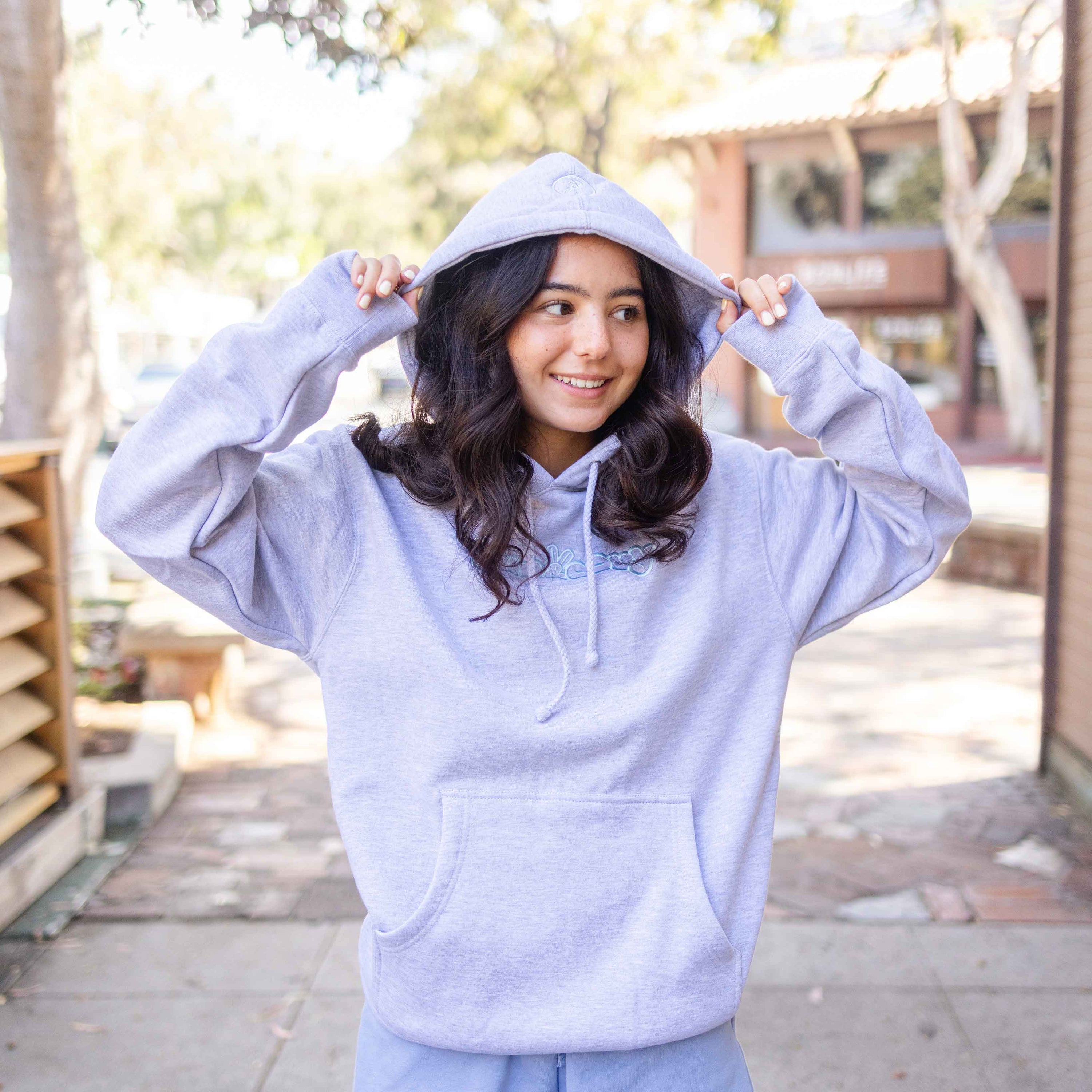 Pastel Hoodie in Heather Grey