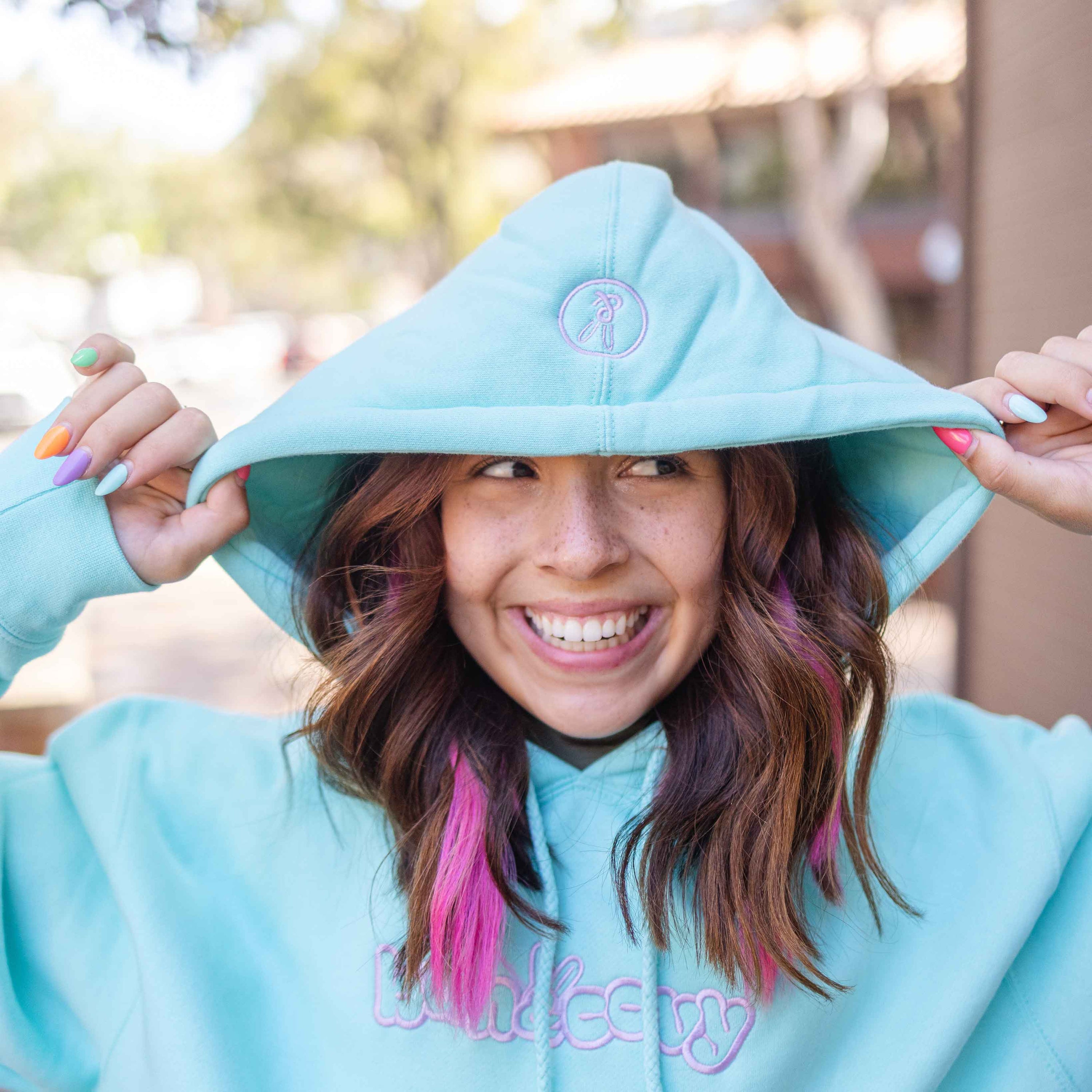 Pastel Hoodie in Sweet Mint