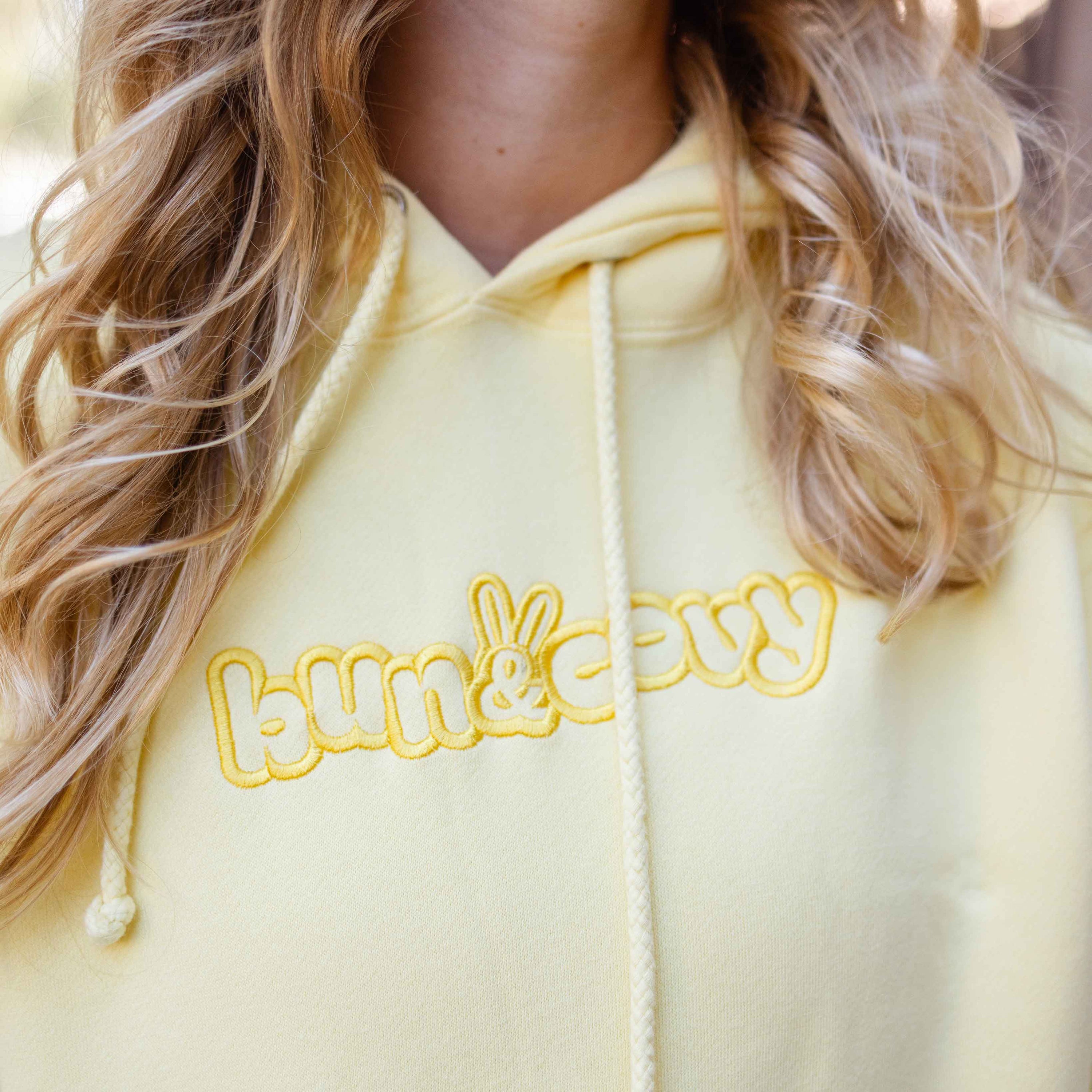 Pastel Hoodie in Butter Yellow