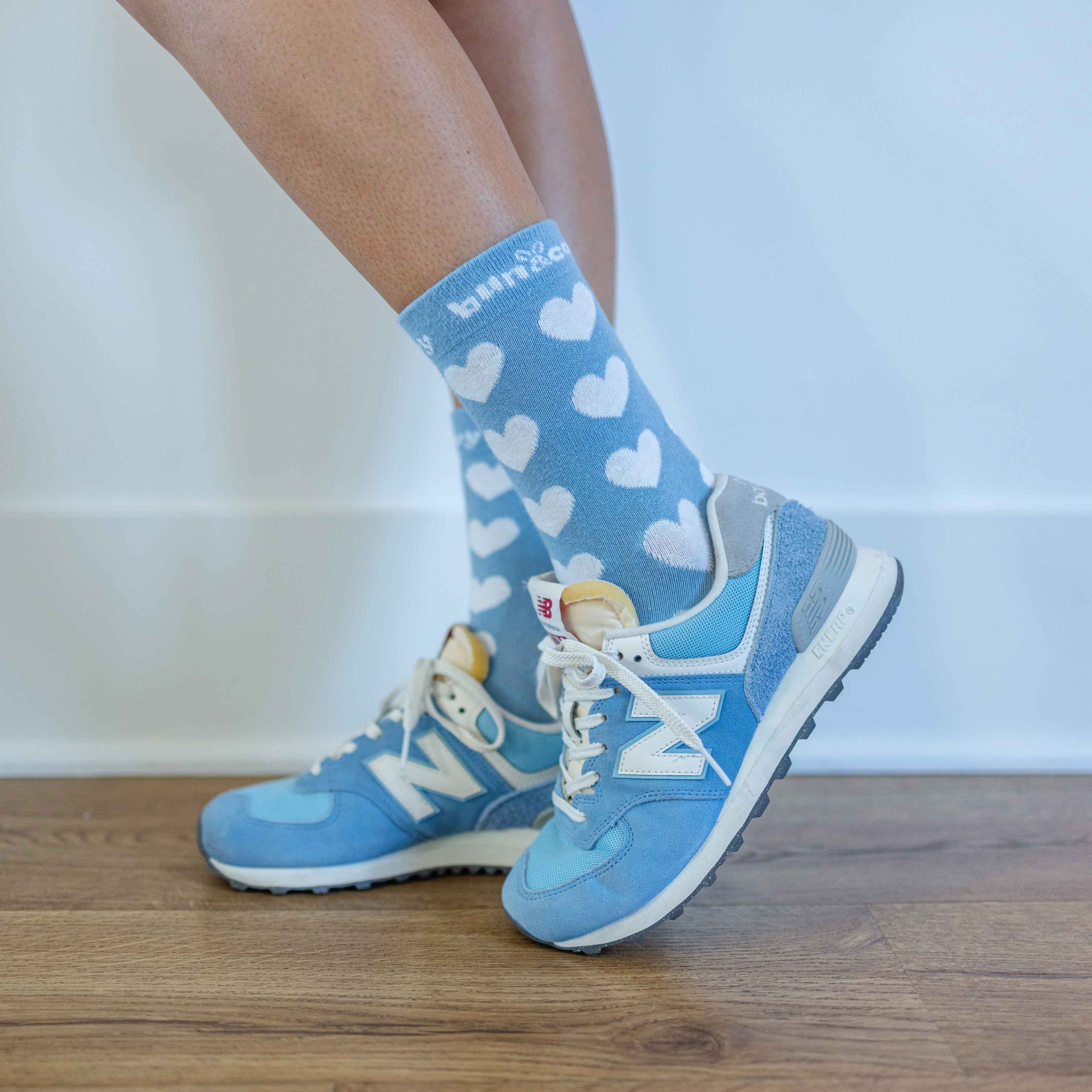 Heart Socks 3-Pack Blue Mint Lavender