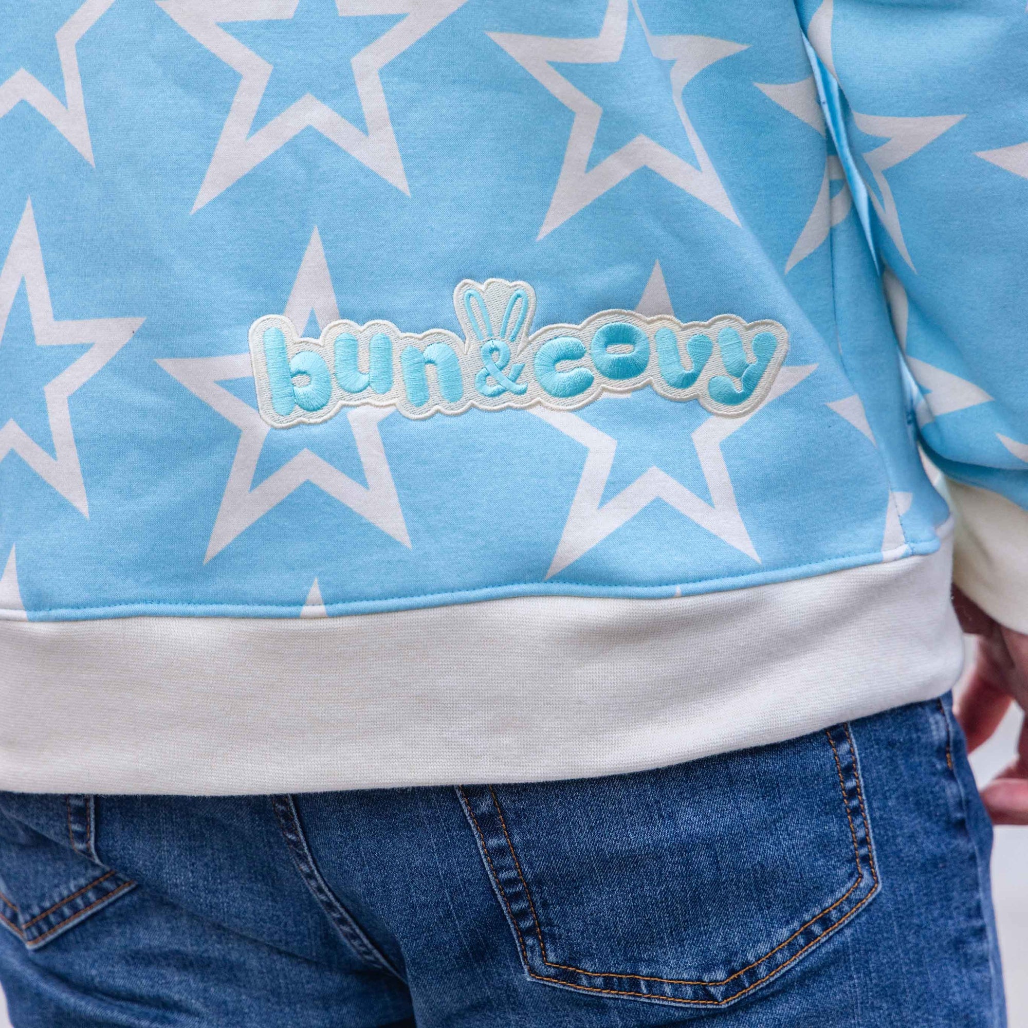 Star Hoodie in Electric Blue